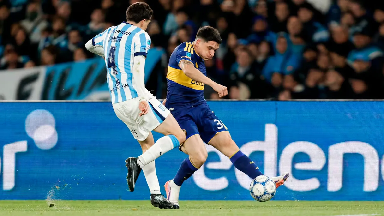 Racing y Boca empataron 1-1.