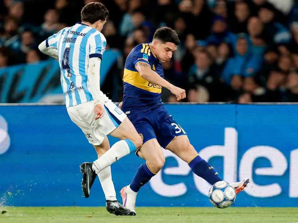 Racing y Boca empataron 1-1.
