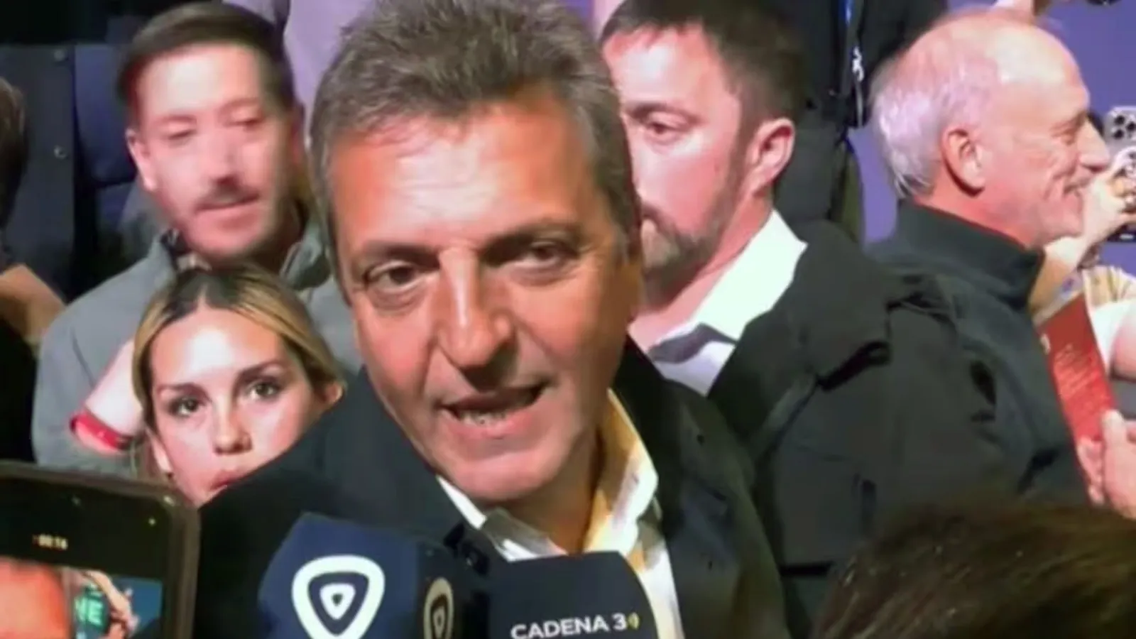Massa reapareció en Rosario.