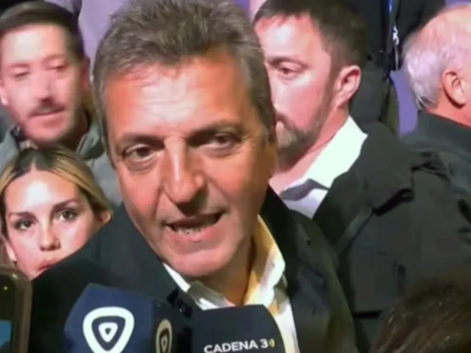 Massa reapareció en Rosario.
