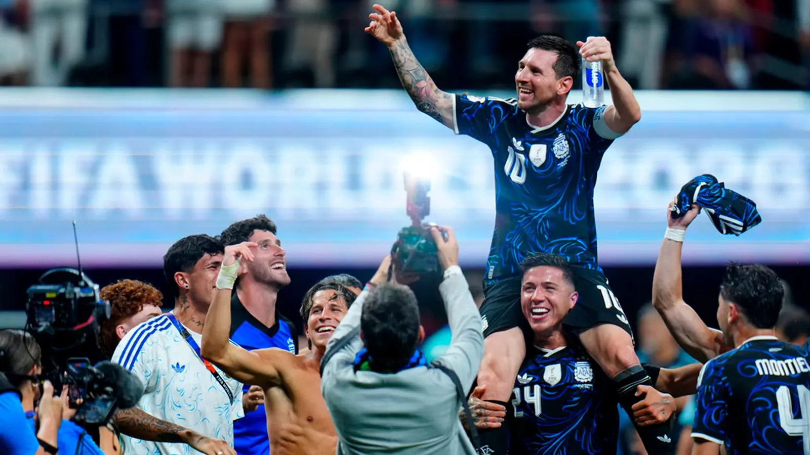 Messi se despide de la camiseta argentina.