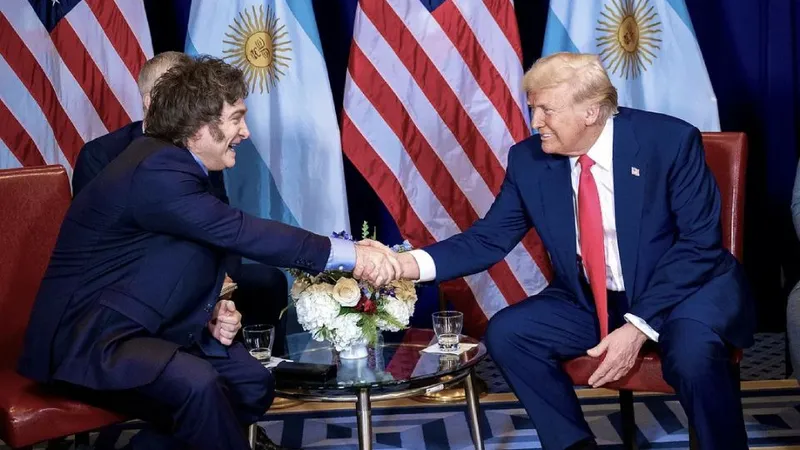 Milei y Trump.