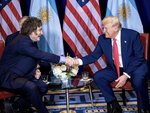 Milei y Trump.