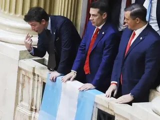 El asesor Santiago Caputo.