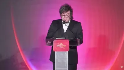 Javier Milei en la Gala Hispana en Washington.