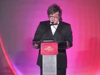 Javier Milei en la Gala Hispana en Washington.