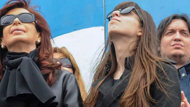 Cristina, Florencia y Máximo Kirchner.