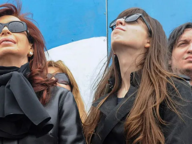Cristina, Florencia y Máximo Kirchner.