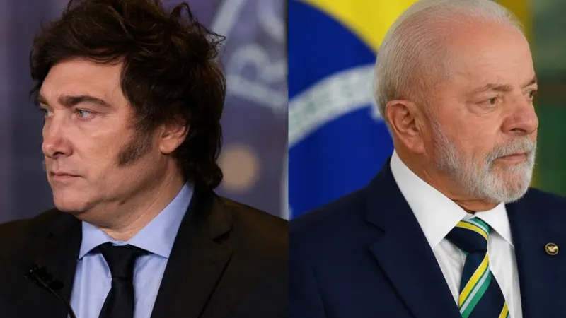 Presidentes Javier Milei y Luis ‘Lula’ Da Silva.